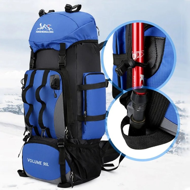 90L Waterproof Hiking Backpack - Ultra-Lightweight Travel Pack for Outdoor Adventures & Camping