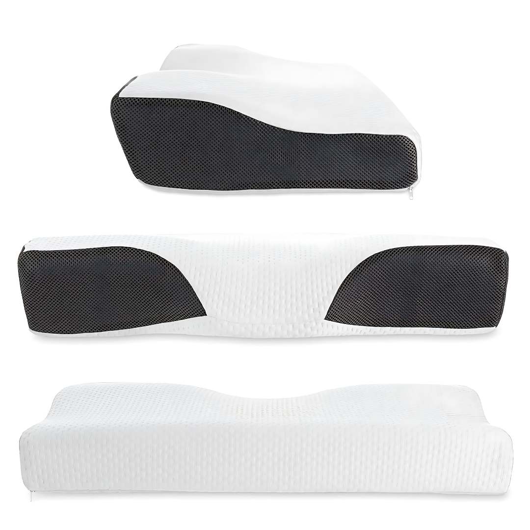 Memory Foam Neck Support Pillow - Contoured Design for Neck Pain Relief & Improved Sleep Quality