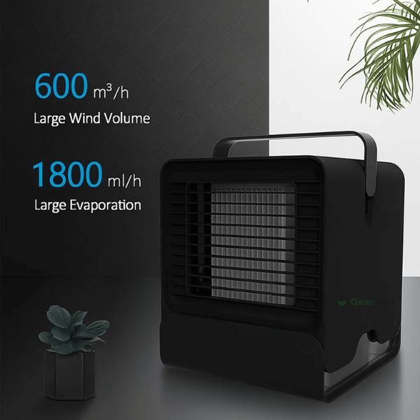Portable Mini Air Conditioner | Ultra-Portable Car AC System, Quiet 4-Blade Design & Ideal for Home, Office, and Travel Use