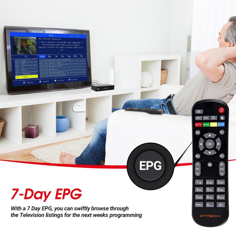 V7 S5X Freeview Box Recorder – HD TV Recording Device with Built-in Freeview