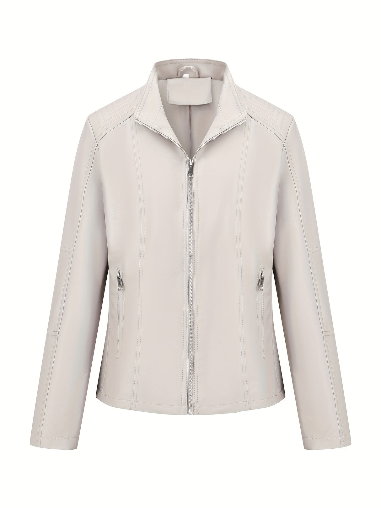 Women’s Casual Motorcycle Jacket – Simple & Versatile Everyday Outerwear