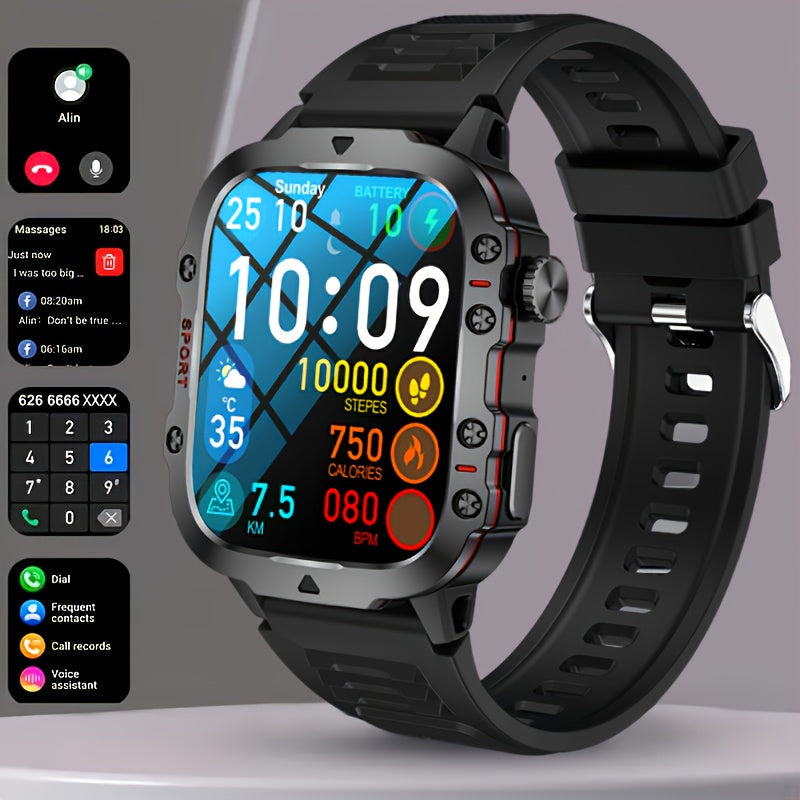 Merchpublic Rugged Smart Watch Wireless Call Waterproof