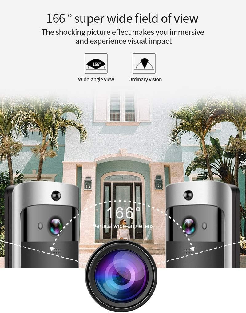 Wireless HD WiFi Video Doorbell | Night Vision, Two-Way Intercom & Motion Alerts for Home Security