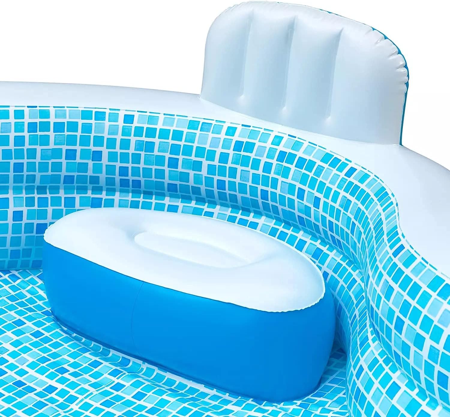 Elegant Family Pool, 10ft with 2 Inflatable Seats and Backrests