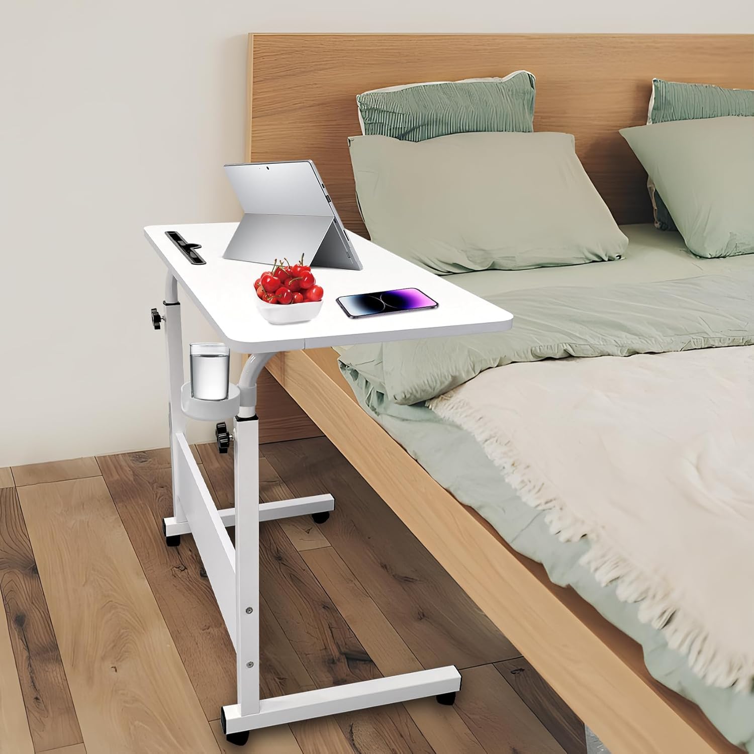 Adjustable Laptop Desk | Multi-Purpose, Height-Adjustable & Mobile for Home Office, Bedside or Sofa Use