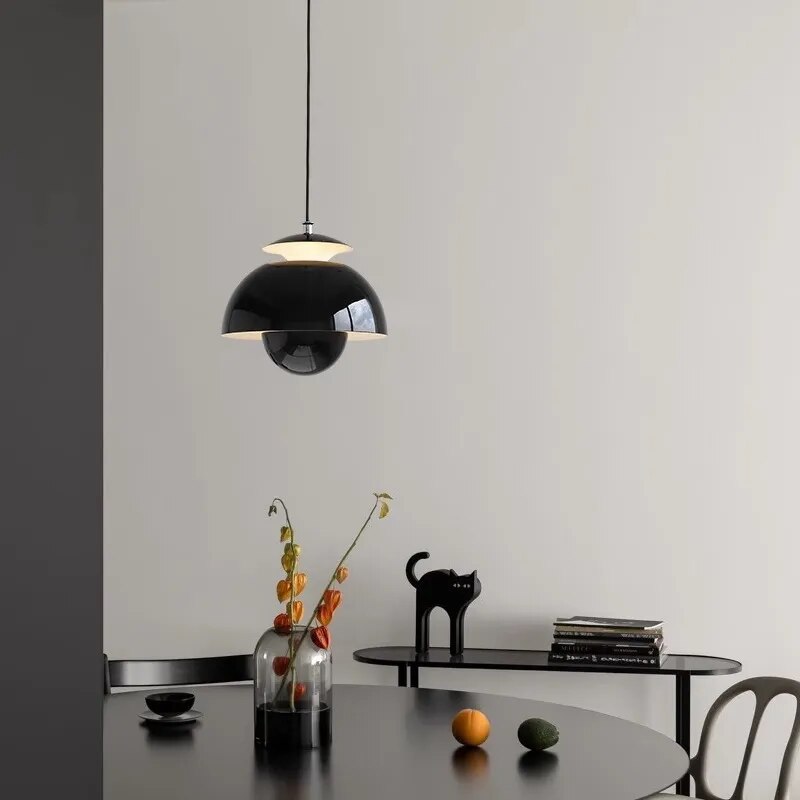 LED Pendant Light Fixture - Nordic Modern Design with Adjustable Height - Ideal for Dining Room, Kitchen, and Living Spaces