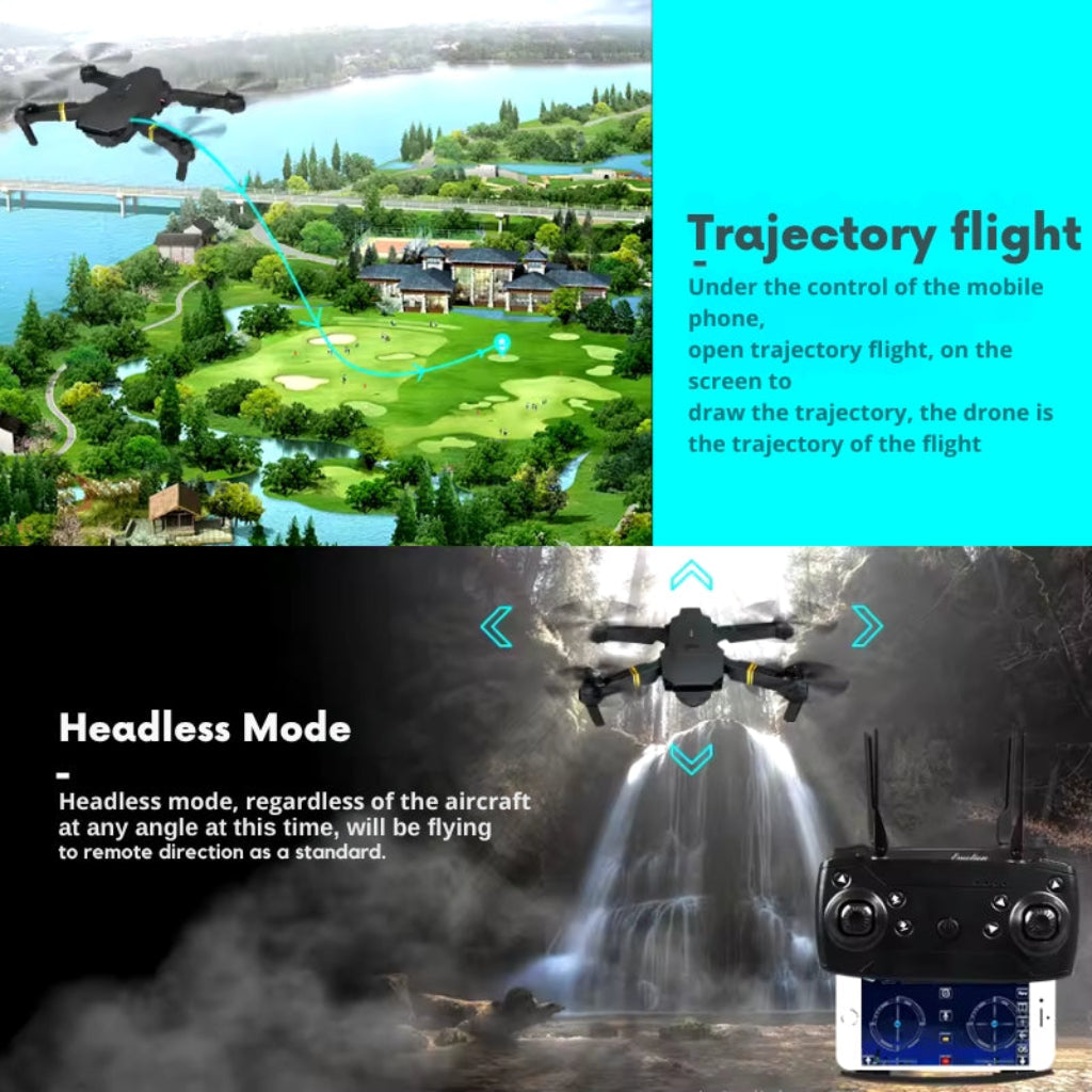 High-Performance Black Bird 4K Drone with Camera | Lightweight & Foldable for Ultimate Portability and Quality