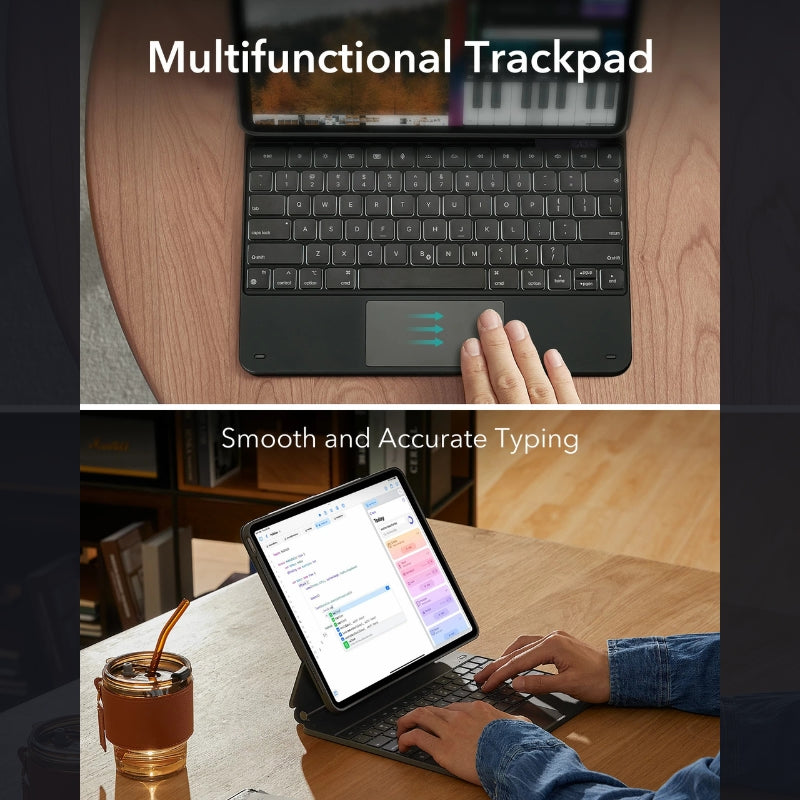 360 Magnetic Keyboard Case For iPad