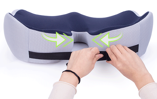 Adjustable Memory Foam Seat Cushion for Sit Bone Relief | Ergonomic Design for Office Chair and Car Use