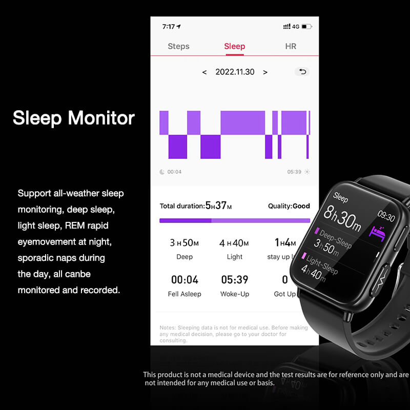 Merchpublic Smart Watch New ECG Blood Sugar Heart Rate Blood Pressure Sleep Monitoring Weather News Sports