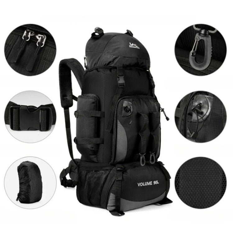 90L Waterproof Hiking Backpack - Ultra-Lightweight Travel Pack for Outdoor Adventures & Camping