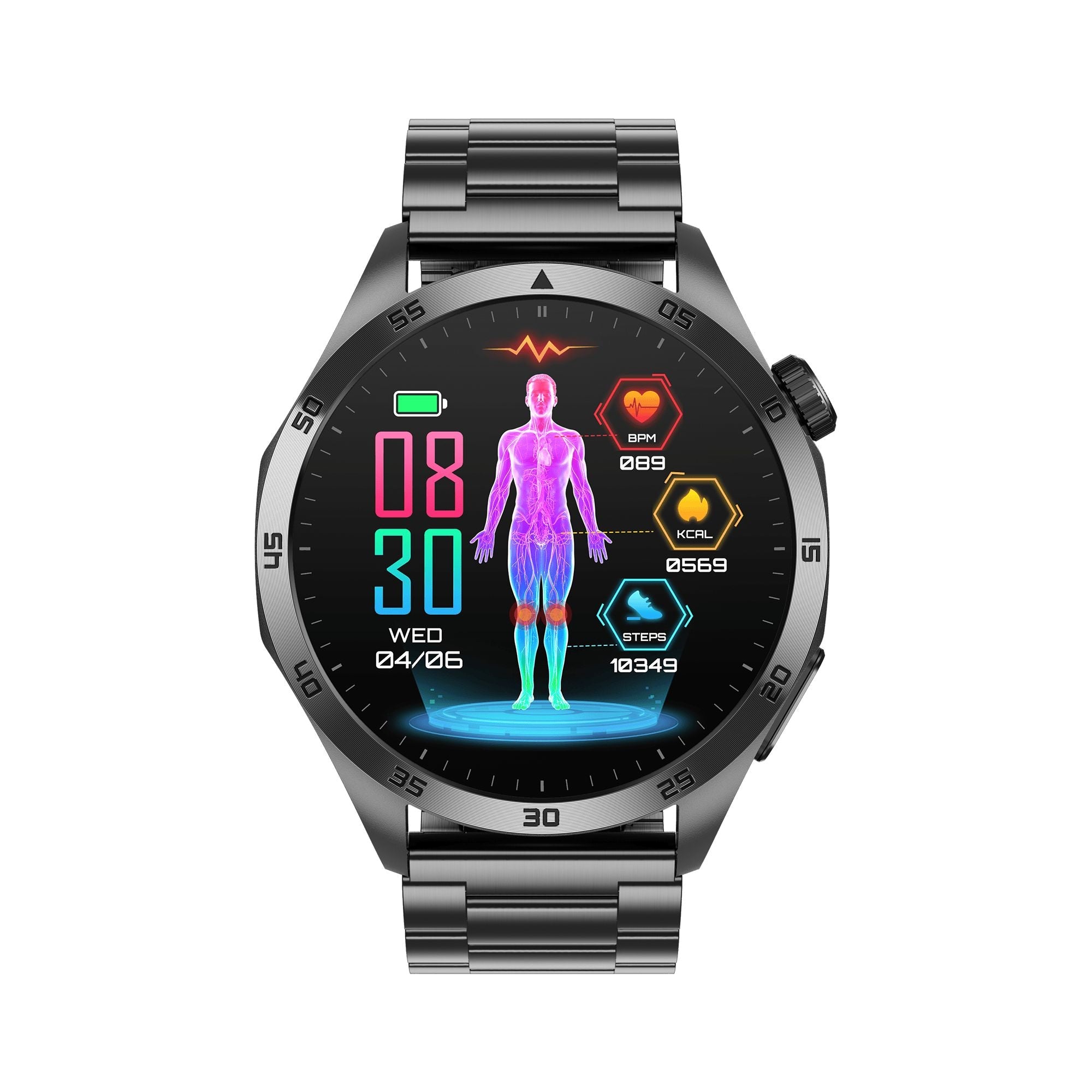 PH45 Micro Health Check ECG/EKG Blood Glucose Smart Health Monitoring Watch