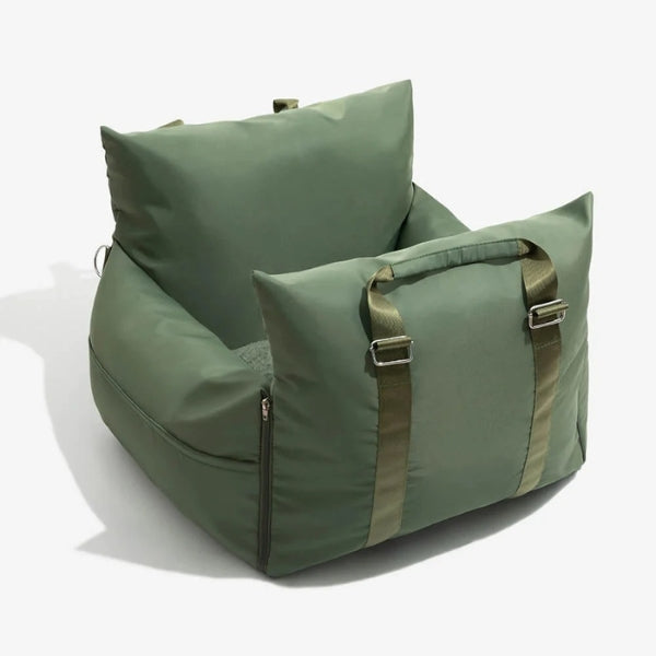 Dog Car Seat Bed with Harness | Waterproof Travel Dog Car Seat Bed