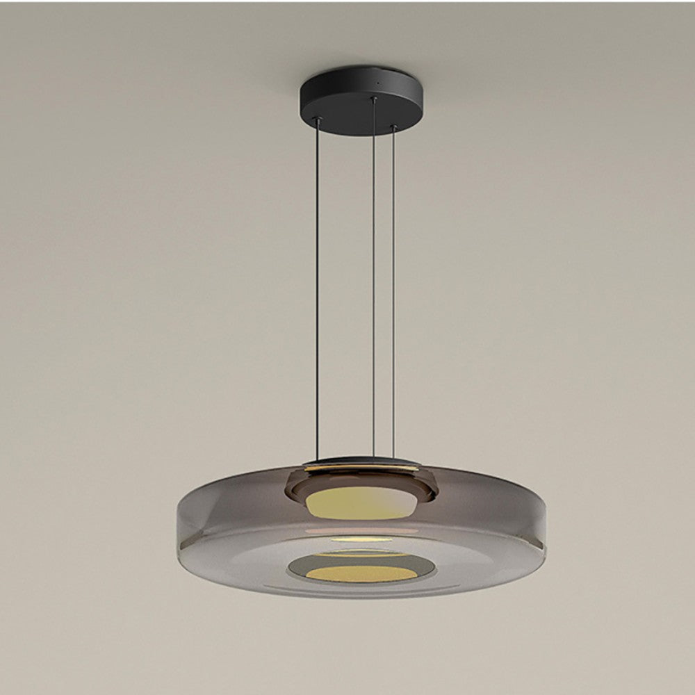 Bauhaus Style Glass Pendant Light Fixture for Kitchen Island & Dining Room