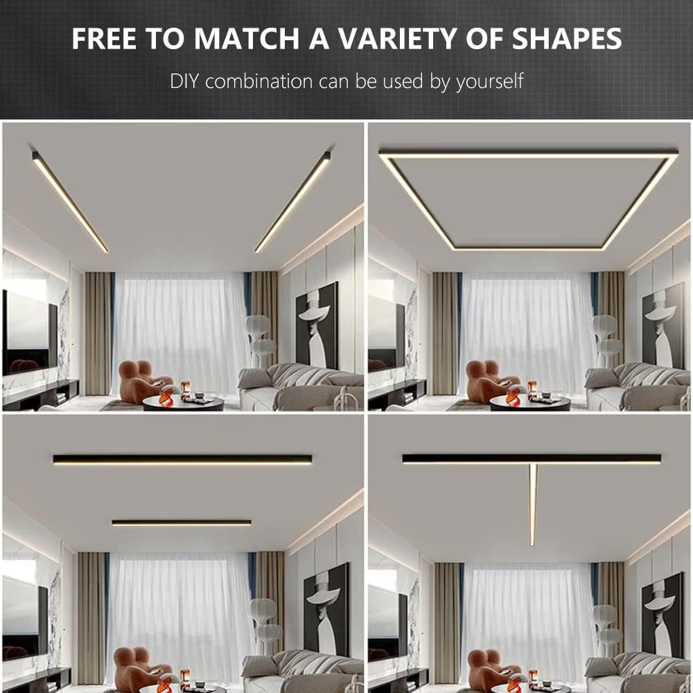 Edge Linear LED Flush Mount Ceiling Light – Stylish and Versatile Lighting Solution