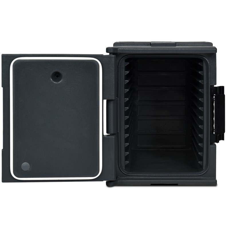 95 Quart Front-Loading Insulated Food Pan Carrier, Manual Lockable Food Transporter with Handle for 8 Size Food Pans