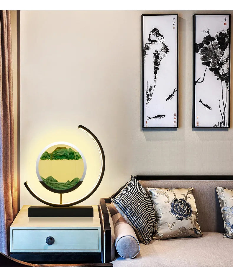 Balance Sand Art Lamp | Best Lava Lamps-Inspired Space Lamp, Cool LED Night Light for Relaxing Bedroom & Living Room Decor
