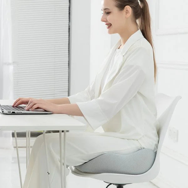 Adjustable Memory Foam Seat Cushion for Sit Bone Relief | Ergonomic Design for Office Chair and Car Use