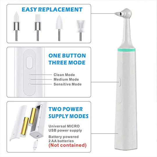 Tooth Plaque Remover | Electric Dental Cleaning Device for Effective Oral Hygiene at Home