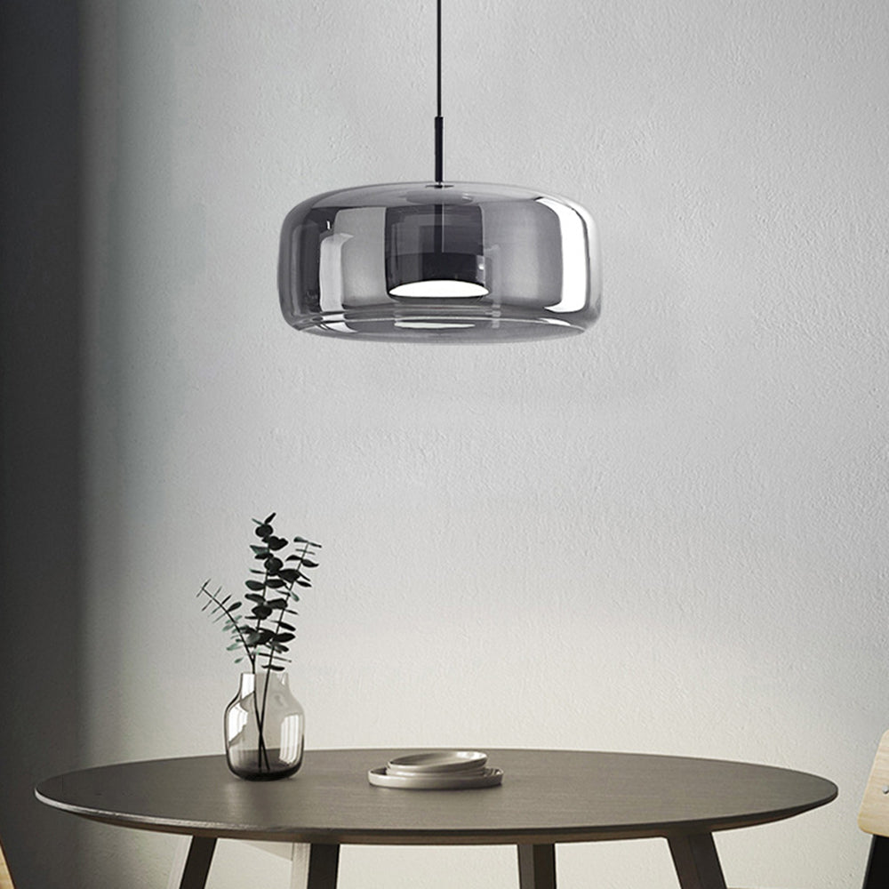 LED Pendant Lamps Golden Amber Metal Glass Bedroom