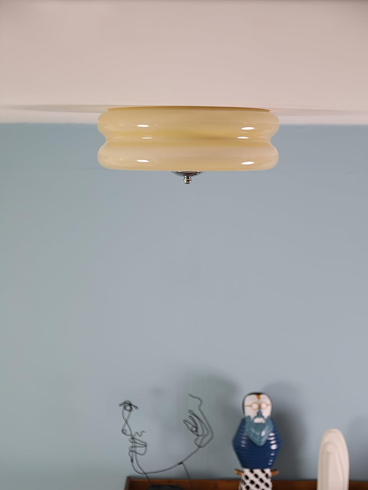 LED Art Deco Vintage Ceiling Light Fixture - Antique Style for Living Room & Dining Room Lighting