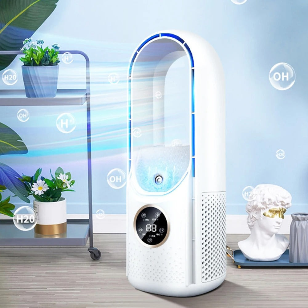 Bladeless Portable Air Conditioner | Ultra-Quiet, Ergonomic Design & Ideal for Home and Office Use