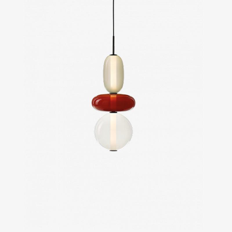 Glass Pendant Light Fixture with Candied Finish for Kitchen Island & Dining Room Lighting