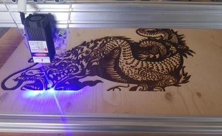 Laser Engraving Machine - 3000MW Blue CNC