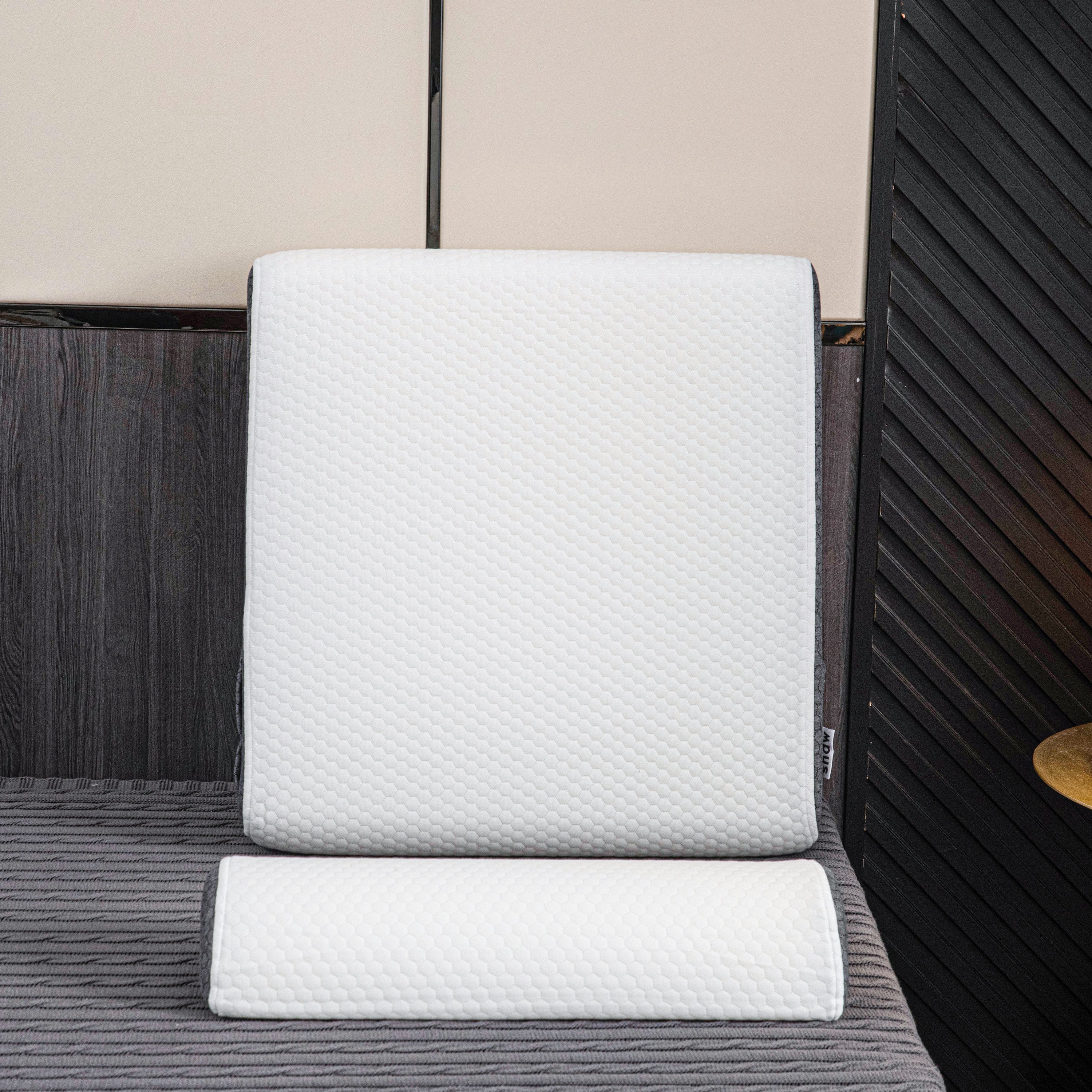 Inclined Reflux Wedge Support Pillow | Memory Foam, Hypoallergenic & Ideal for Back and Side Sleepers