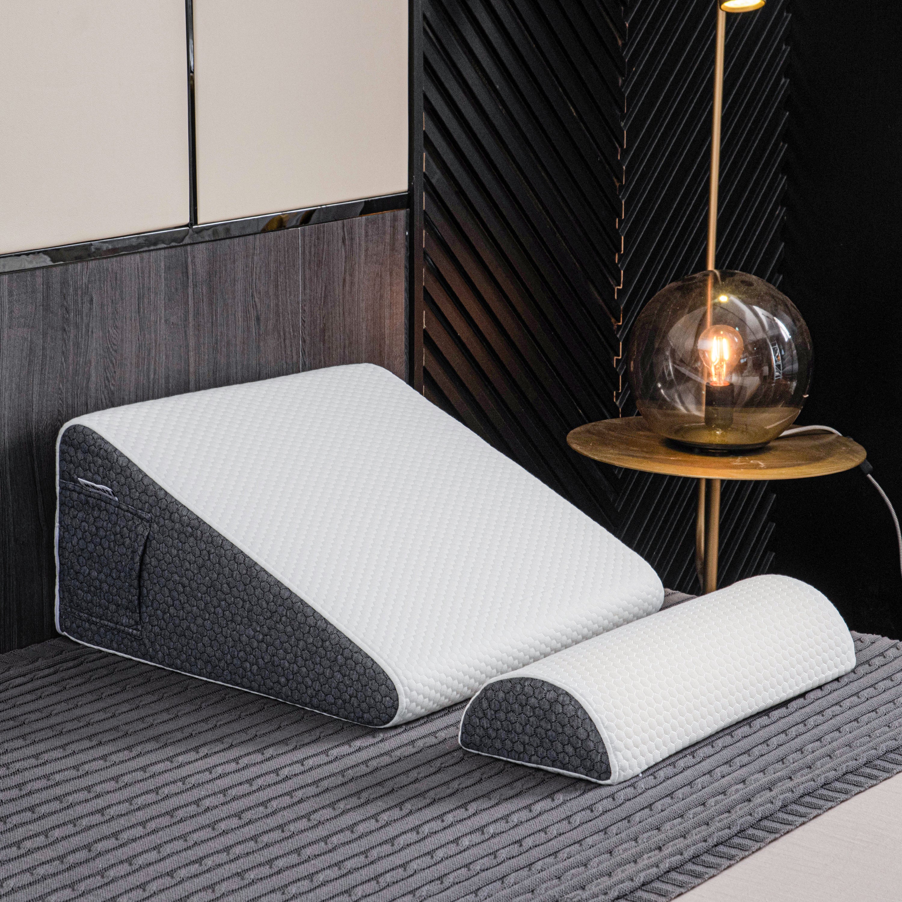 Wedge Pillow for Sleep Apnea | Elevates Head, Reduces Snoring & Acid Reflux for Restful Sleep