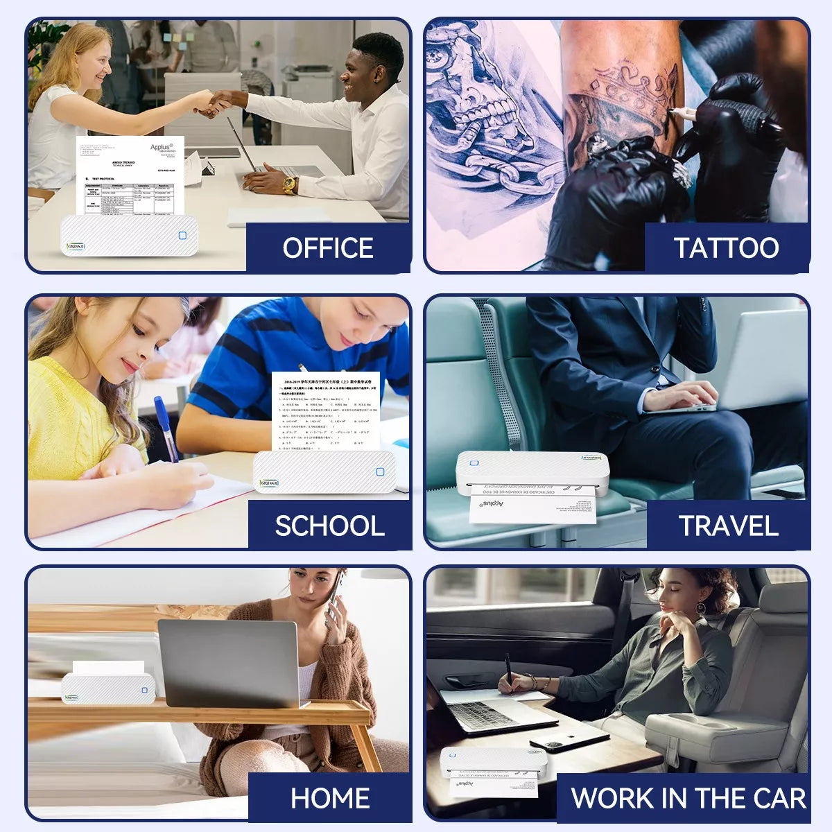 Portable Thermal Printer for Convenient Mobile Printing | No Ink Needed