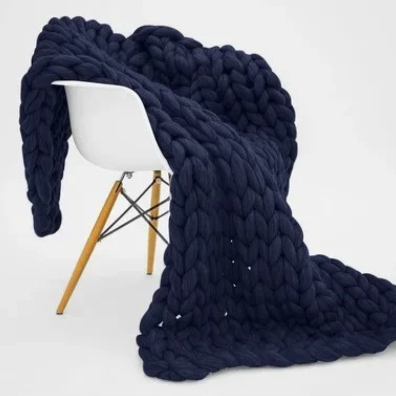 Weighted Organic Cotton Blanket | Breathable, Machine Washable & Ideal for Year-Round Comfort