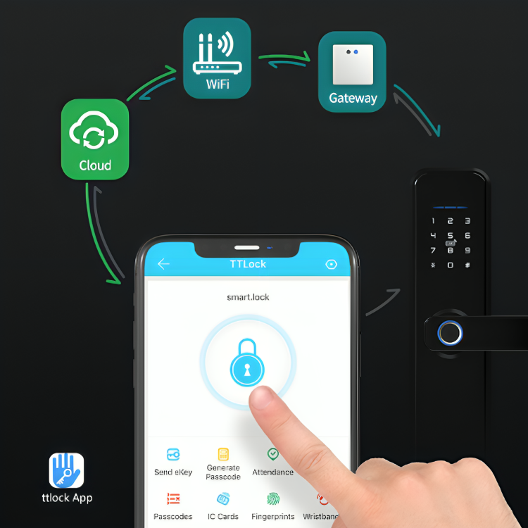 MysticGuard™ | Keyless Smart Door Lock with Biometric Access | Secure Entry for Home & Office
