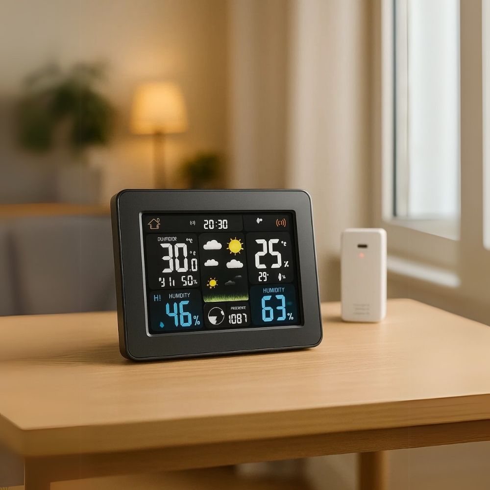 Personal Home Weather Station | Wireless Indoor/Outdoor Temperature & Humidity Monitor for Accurate Weather Forecasting