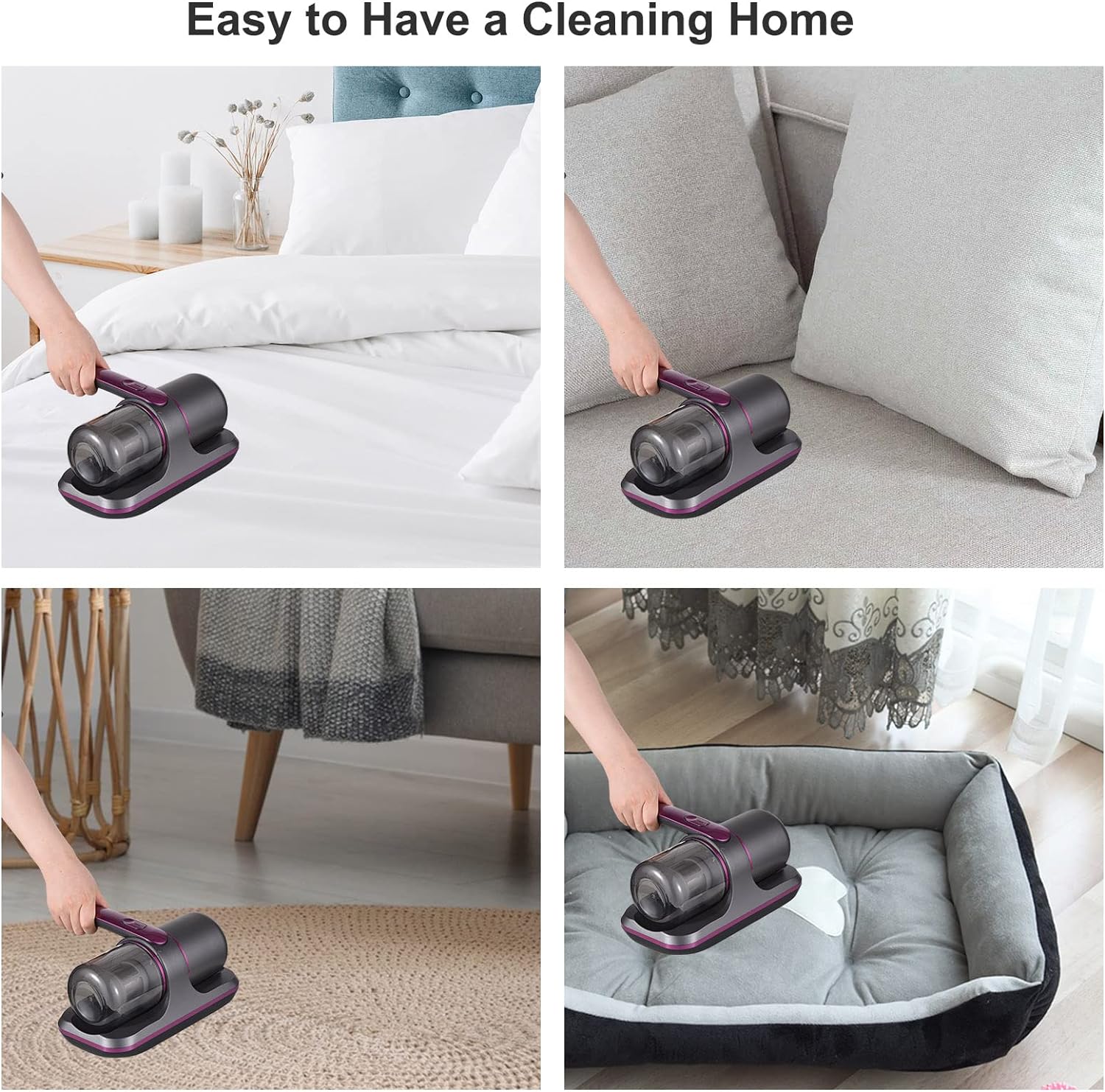 Dustbane™ | Powerful Vacuum & Iron Duo for Furniture, Bedsheets, and Household Cleaning