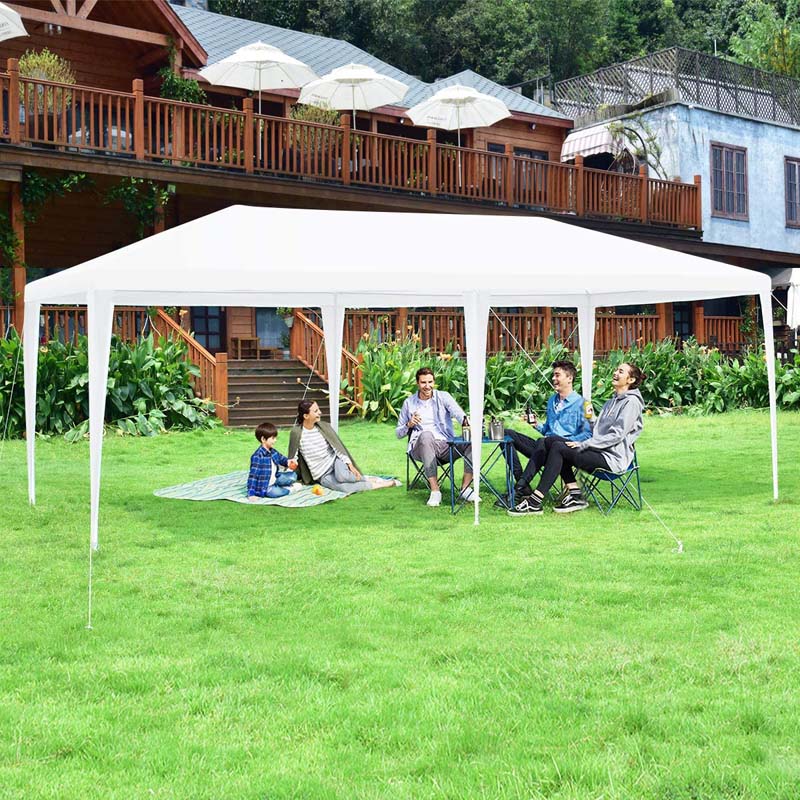 10 x 20 FT Outdoor Gazebo Canopy Tent Party Wedding Event Tent with 4 Removable Sidewalls & Carry Bag