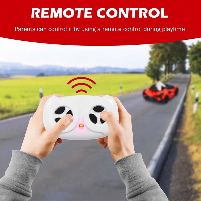 12V Licensed Lamborghini Sian FKP 37 Kids Ride-On Car with Remote, Electric Toy Roadster Carbon Fiber Textured for Toddler