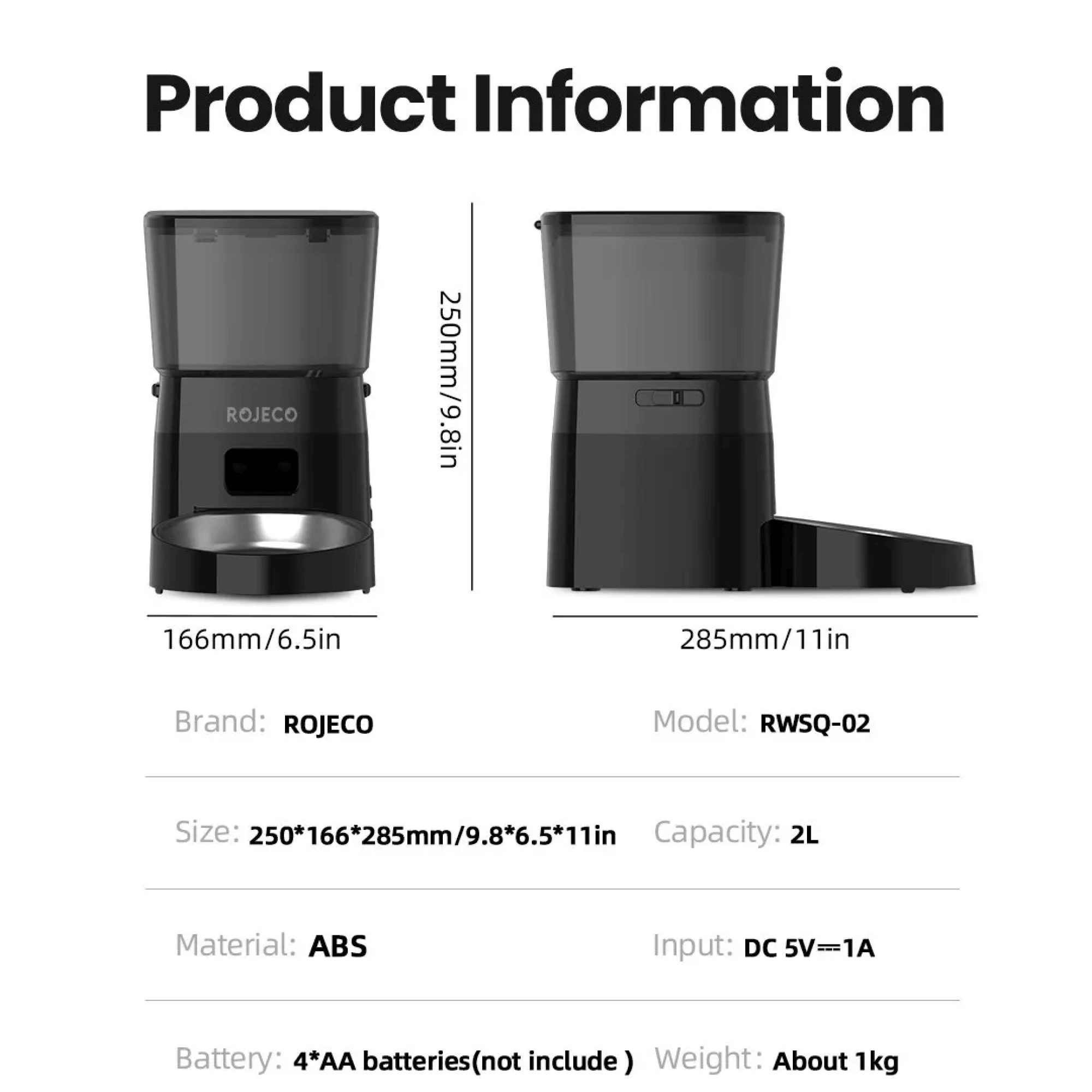 Automatic Dog Timed Food Feeder Dispenser