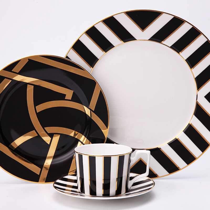 Classic 4-Piece Mozart Dinner Set – Porcelain Tableware for Formal Dining & Special Occasions