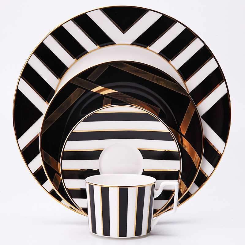 Classic 4-Piece Mozart Dinner Set – Porcelain Tableware for Formal Dining & Special Occasions