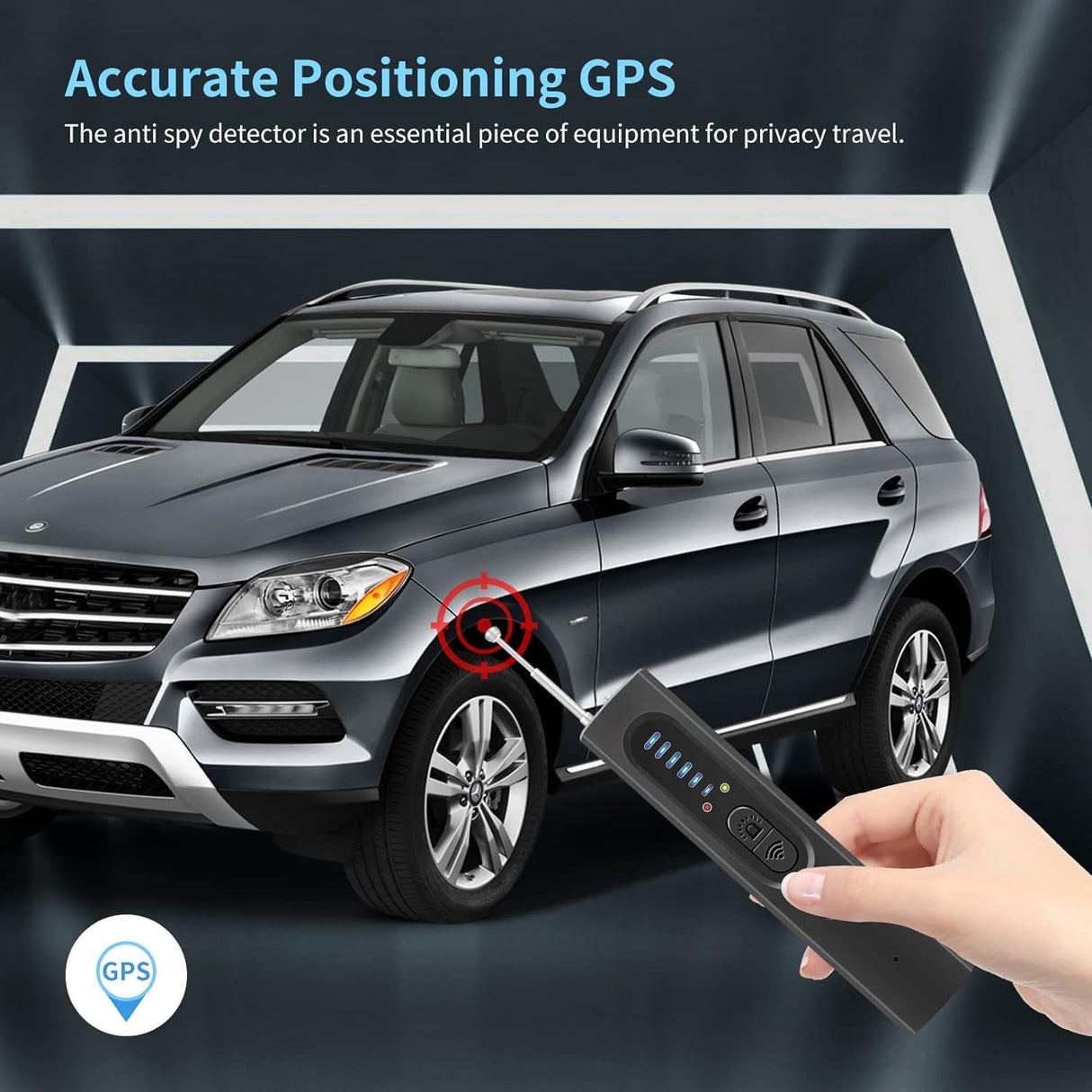 Hidden Camera Detector with RF and GPS Tracking - Military Grade Surveillance Device for Privacy Protection