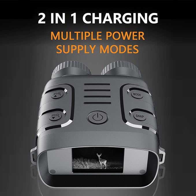 Infrared Night Vision Binoculars Camera - HD 4x Zoom Night Vision Goggles for Total Darkness