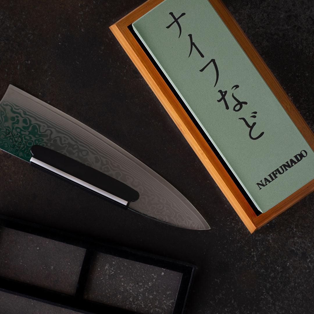 Professional Whetstone Knife Sharpener - Dual-Sided Grit for Precision Sharpening & Maintenance of Kitchen Knives