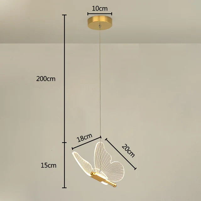 FlutterGlow - LED Butterfly Pendant Lights