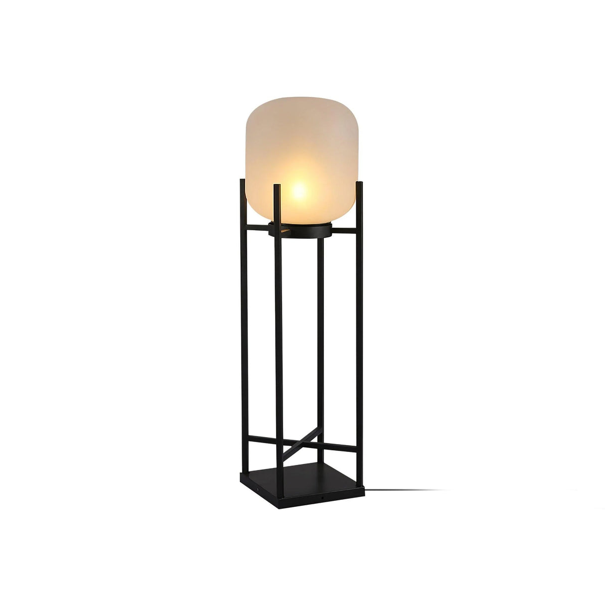 Solar Floor Lamp Lantern - Waterproof LED Outdoor Lighting for Patios, Gardens, and Backyards