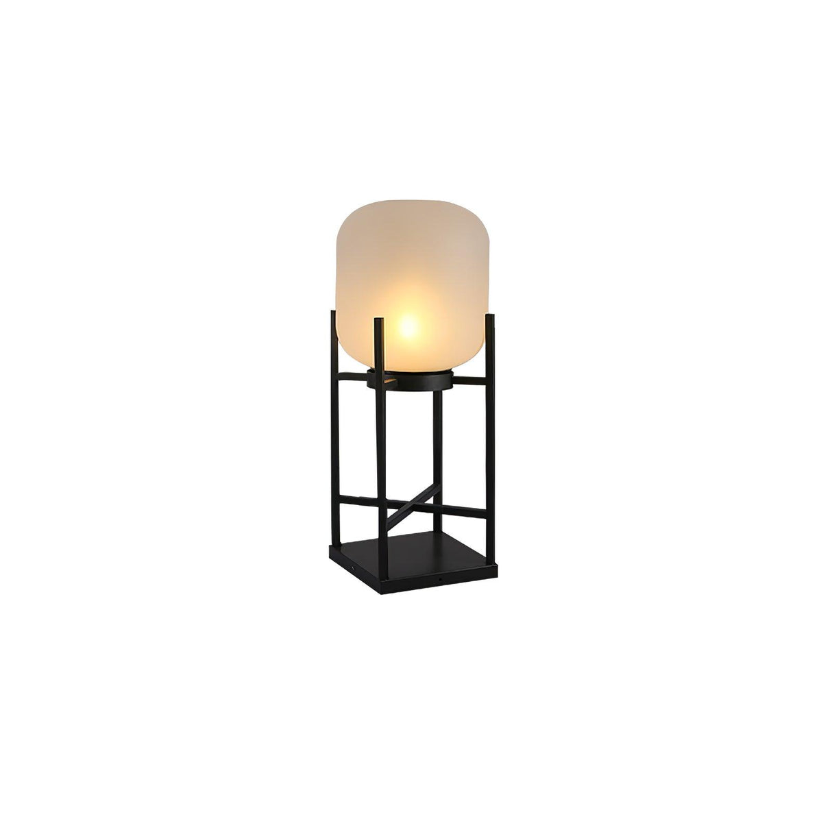 Solar Floor Lamp Lantern - Waterproof LED Outdoor Lighting for Patios, Gardens, and Backyards