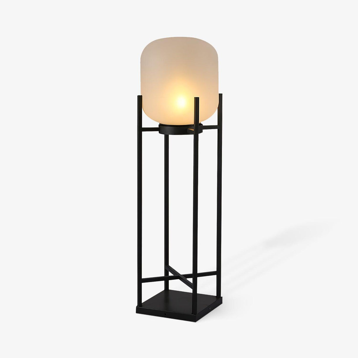 Solar Floor Lamp Lantern - Waterproof LED Outdoor Lighting for Patios, Gardens, and Backyards