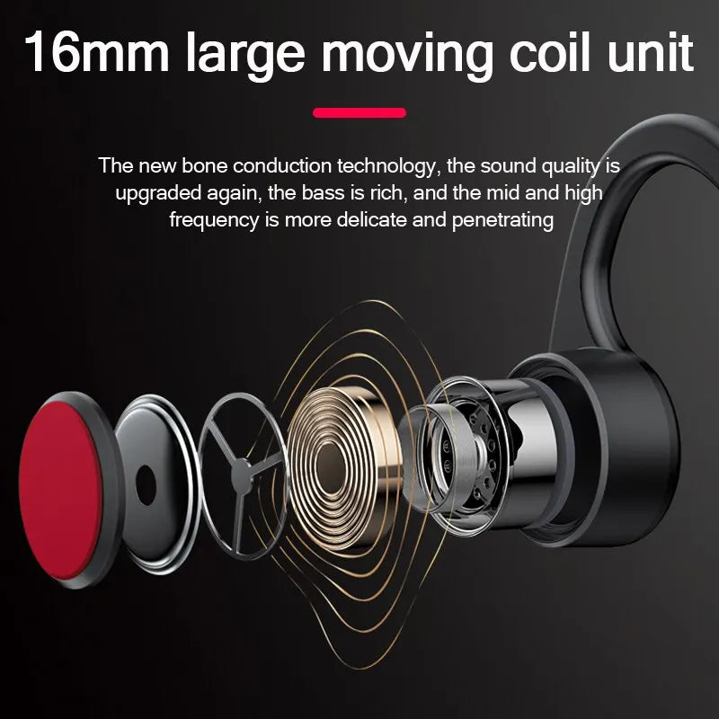 Bone Conduction Headphones | Bluetooth 5.3, IP56 Waterproof & Ideal for Sports and Everyday Use