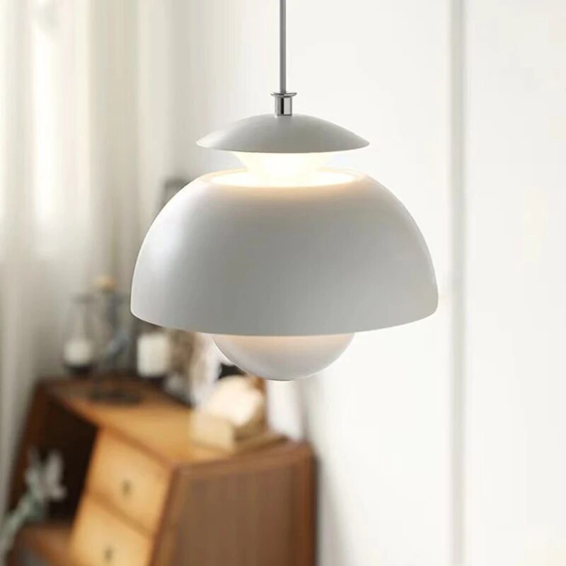 LED Pendant Light Fixture - Nordic Modern Design with Adjustable Height - Ideal for Dining Room, Kitchen, and Living Spaces