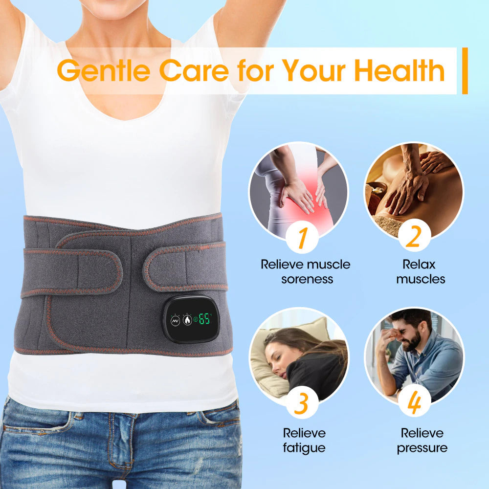 Heated Back Belt – Ultimate Back Pain Relief Support for Lumbar and Herniated Disc Treatment